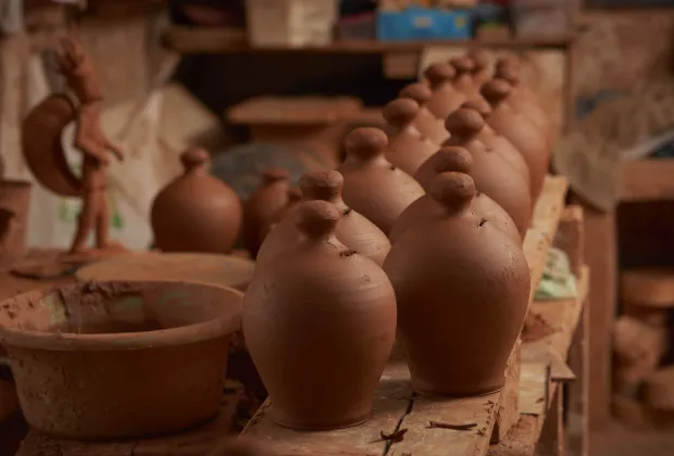 Piezas realizadas por artesano